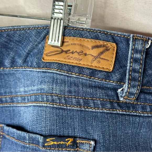 Seven7 Denim Embroidered Cutoff Style Shorts - Picture 7 of 8